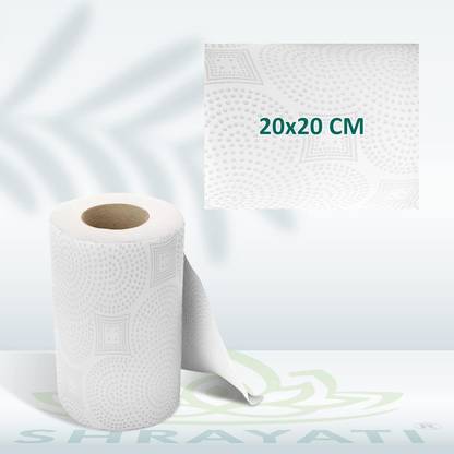 Shrayati Kitchen Towel/Tissue Paper Roll - Super Soft, Highly Absorbent Kitchen, Pack 4,
