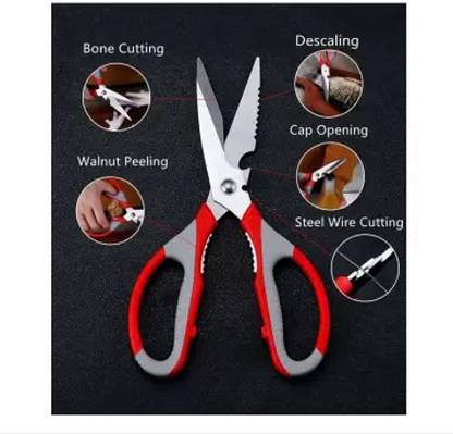 wed Multi-Function Stainless Steel Kitchen Scissors Stainless Steel All-Purpose Scissor