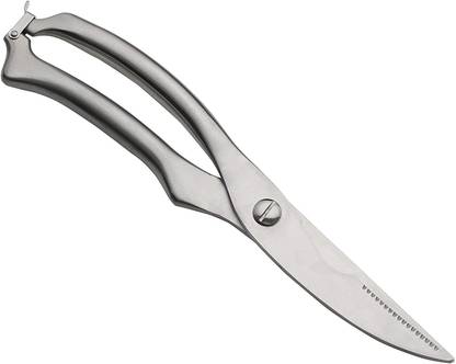 olwick Spring Loaded Chicken Bone Scissors with Safety Lock, Shears for Fish, Vegetable Stainless Steel Seafood Scissor
