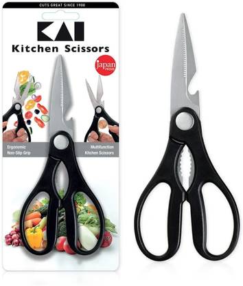 Kai Multipurpose Stainless Steel Vegetables Scissors, Cloth cutting Scissors Stainless Steel All-Purpose Scissor