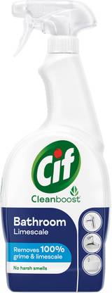 Cif Power & Shine Bathroom Spray, 100% Limescale & Soapscum Removal 700ml Kitchen Cleaner