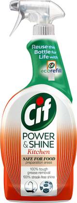 Cif Power & Shine Bathroom Spray, 100% Limescale & Soapscum Removal 700ml Kitchen Cleaner