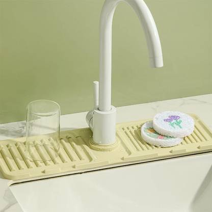 DAXVIN GUJRAT Silicone Faucet Splash Guard Mat Collapsible Strainer