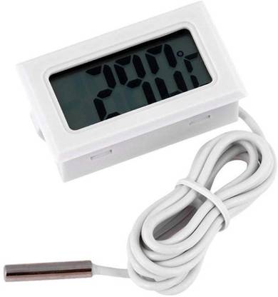 onechance LCD Thermometer Temperature Sensor Fridge Thermometer Mini Digital Thermometer with Fork Kitchen Thermometer