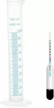 NEXA Lactometer With 100ml Cylinder With in a Minute For Checking Milk Purity (Clear) Thermometer with Fork Kitchen Thermometer