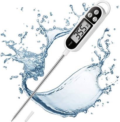 tHemiStO Digital LCD Cooking Food Meat Probe Kitchen BQB Temperature Test PenInstant Read Thermometer with Fork Kitchen Thermometer