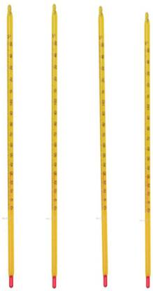 BOMBEY SCIENTIFIC Alcohol Thermometer -10 to 50* Degree Celcius for Making Sanitize (pack of 4) Touch Free Kitchen Thermometer