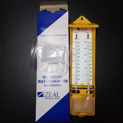 Divinext Dry Wet Hygrometer Temperature & Humidity Meter Analog Wall Room Thermometer Touch Free Kitchen Thermometer