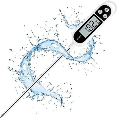 uptodatetools Food Thermometer, Digital Meat Cooking Thermometer Instant Read Long Probe Thermometer with Fork Kitchen Thermometer