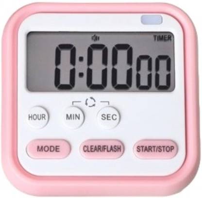 DANSR 24-Hours Digital Timer with Clock for Cooking, Loud Alarm & Strong Magnet Digital Kitchen Timer
