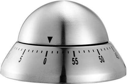 Leeonz Kitchen Timer Cute Manual, Stainless Steel Metal Mechanical Visual Countdown Analog Kitchen Timer