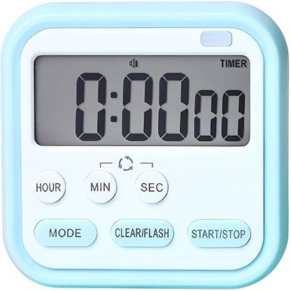 Krusan Magnetic Timer Count-Down & Stopwatch, with Large LCD Display and Loud Alarm Digital Kitchen Timer