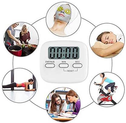 Nexshop ™ Digital Timer,Kitchen Timer for Cooking,Magnetic Timer Clock,Loud Alarm Clock, Digital Kitchen Timer
