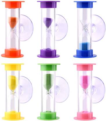 ELEPHANTBOAT Sand Timer Two / Three Minutes Hourglass Sand Timer Kids Sandglass with Suction Analog Kitchen Timer