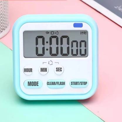 Kankuwar Magnetic Timer Alarm Clock with Large LCD Display and Loud Alarm Digital Kitchen Timer