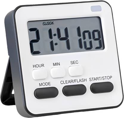 Zeitel HASTHIP® LCD Digital Timer Magnetic Alarm Clock with Flash Reminder Countdown Li Digital Kitchen Timer