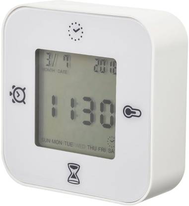 IKEA 50277005(Clock/thermometer/alarm/timer, white) Digital Kitchen Timer