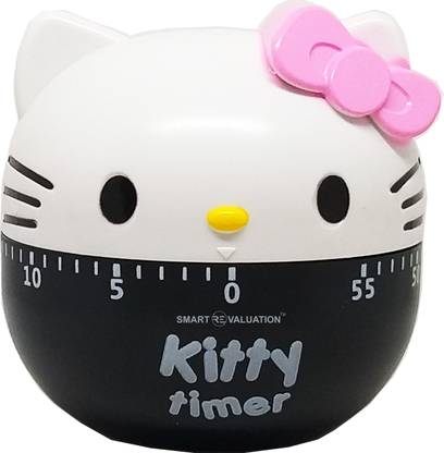 Smart Revaluation Kitty timer - 60 Minutes - Pomodoro timer Analog Kitchen Timer