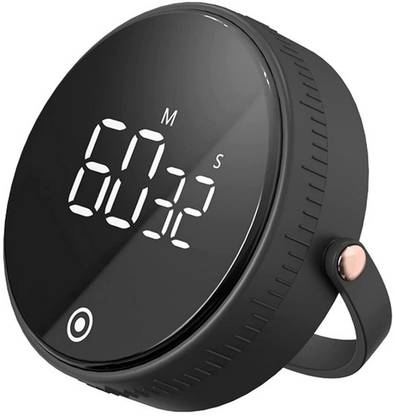 Store2508 Digital Kitchen Timer with Stand Visual Rotary Timer with LED Digital Display Digital Kitchen Timer