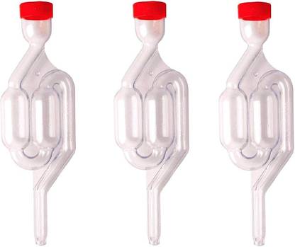 CAREOPETA Airlock for Wine Fermentation Airlock Bubble S-Shape Airlock (3pc) Wine Making Kit