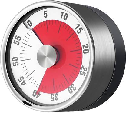 Dizaa Kitchen Timer Magnetic,Visual Timer with Loud Alarm for Study,Cooking,Baking Analog Kitchen Timer