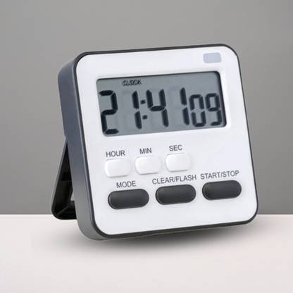 UniKart Black Digital Timer Kids, Kitchen, Cooking, Classroom, Exercise, Oven & Baking Digital Kitchen Timer