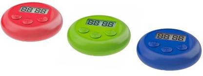 Qanisk STAM Timer, digital ,Assorted Color (red/green/blue) Digital Kitchen Timer