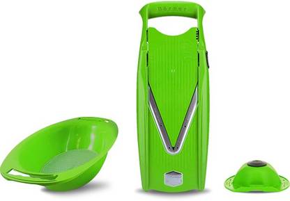 Borner Börner V5 PL Basic Set + V5 Collection Tray :: Green Kitchen Tool Set