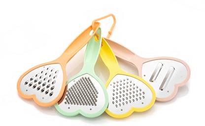zms marketing Stainless Steel Heart Shape Grater, Dicer Slicer for Cheese Vegetable & Fruit Grater & Slicer