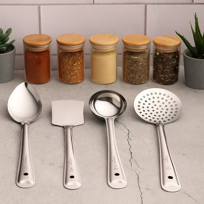 ZEVORA Stainless Steel Heavy Gauge Non-Stick 4 Piece Set Kitchen Tools Kitchen Tool Set