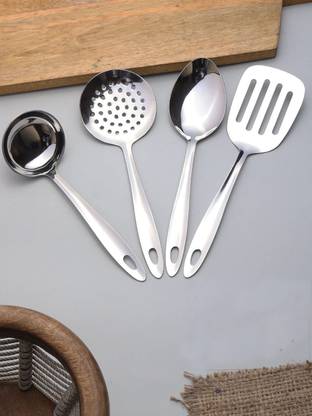 HOMFRO Kitchen Tools Stainless Steel Heavy Gauge Non-Stick 4 Piece Set Kitchen Tool Set