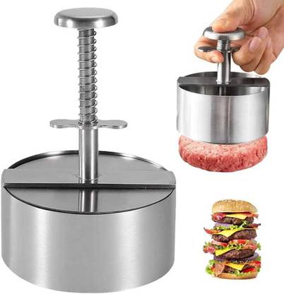 SANCORP Burger Press Machine Grill Patty Maker 304 Stainless Steel Hamburger Patty Maker Kitchen Tool Set