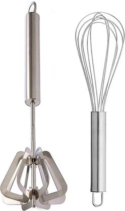 DreamBasket Mathani & Steel Whisk Kitchen Tool Set