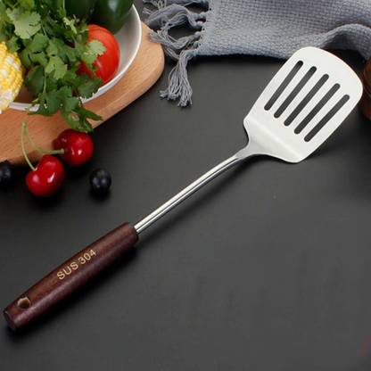 HomeHunt H-Slotted Turner Silver Slotted Spatula