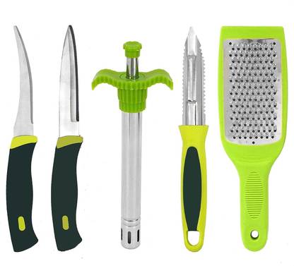 TULMAN 5pcs Multipurpose Kitchen Combo Knife Set Kitchen uitility Combo Kitchen Tool Set
