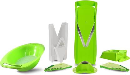 Borner Börner V4 Pro Set + Collection Tray :: Green Kitchen Tool Set