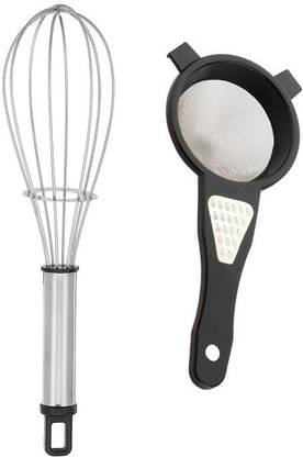 OMORTEX With 2 in 1 Strainer-Grater (Pack of 2) Kitchen Tool Set