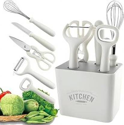 SeaRegal 6pcs Kitchen Gadgets Set,Kitchen Scissors, Kitchen Utensils Set with Holder Kitchen Tool Set