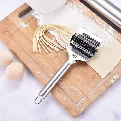 BARRETDEN Stainless Steel Noodle Maker Roller | Manual Pasta & Noodle Machine Spaghetti Maker