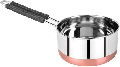 Panca Stainless Steel 1.5 Litre Pan For Making Tea, Milk, Sauce Pan Stainless Steel Sauce Pan 24 cm diameter 1.5 L capacity