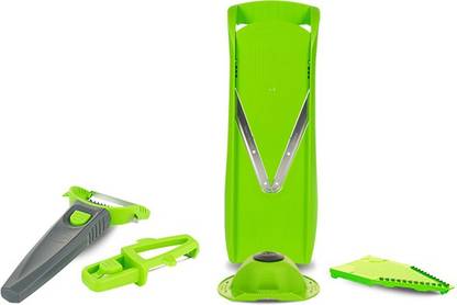 Borner Börner V4 Basic Set + Multi Peeler 3s :: Green Kitchen Tool Set