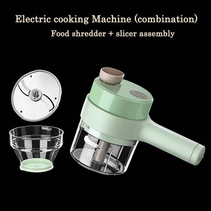 Crowd Clicks USB Powered Vegetable Cutter Electric Mini Food Processor Vegetable Slicer Electric Vegetable & Fruit Grater & Slicer