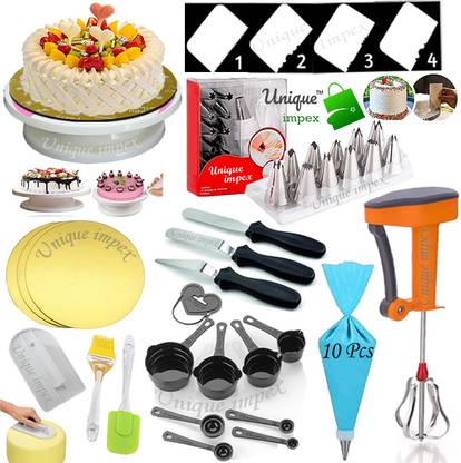 Unique Impex cake making materials combo set with blender Kitchen Tool Set