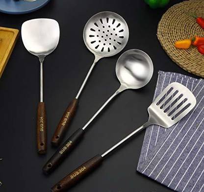 SHIDHMI for Ladling Soup Grilling Scraping Turning Meat Mixing Scrambled Eggs Flipping Kitchen Tool Set