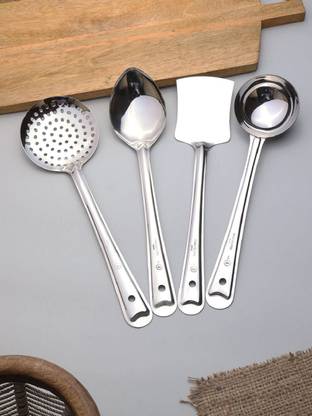 WiiBross Kitchen Tools Stainless Steel Heavy Gauge Non-Stick 4 Piece Kitchen Tool Set