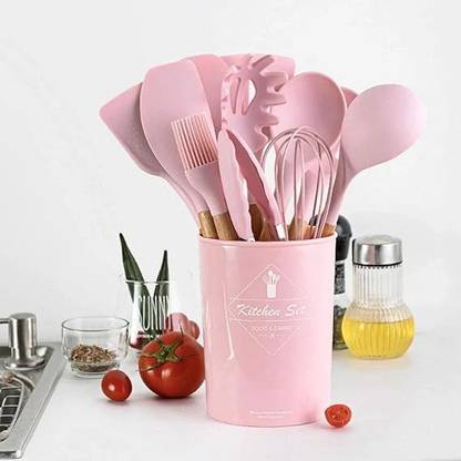 MMTSWorld Silicone Kitchen Spatula and Utensils Spoon Set Cooking Kitchen Tool Set