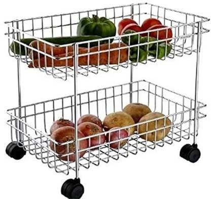Nageshwar Steel Stainless Steel Kitchen Trolley