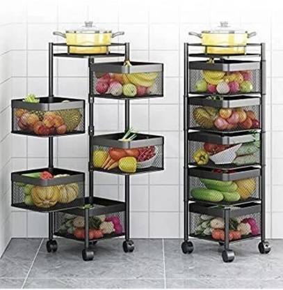 ICONPLUS 5 layer trolley Steel Kitchen Trolley