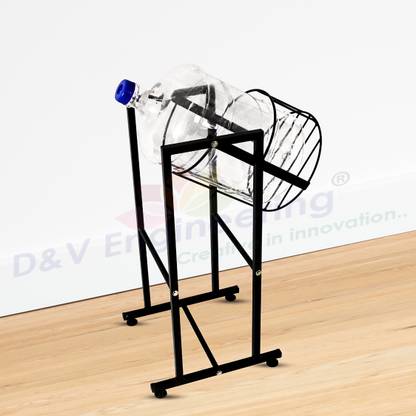 D&V ENGINEERING Water Can Stand, Water Dispenser Stand for easy Tilting Iron Kitchen Trolley