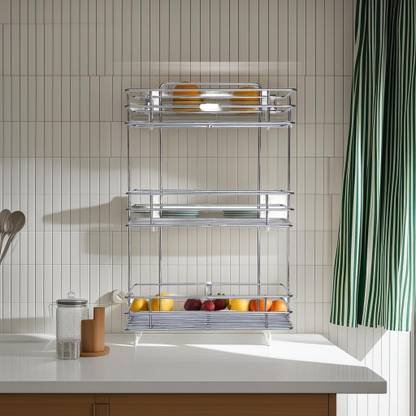HOME SHIN PLUS 3 LARE KITCHEN RACK Stainless Steel Kitchen Trolley